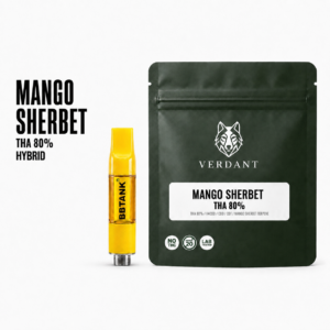 VERDANT THAリキッド MANGO SHERBET 1ml THA80% H4CBD CBD 配合 510規格 カートリッジ ハイブリッド